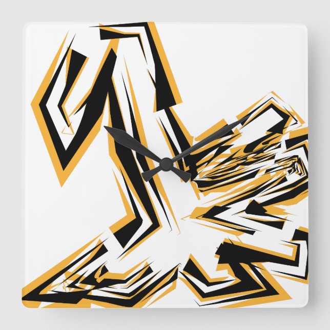 LOVE GEOMESKY ANIMALS giraffe BY MASANSER Square Wall Clock (Front)