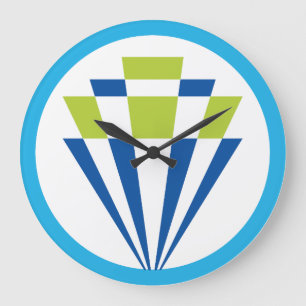 LOVE Geomesky DIAMOND by Masanser Pixelat Large Clock