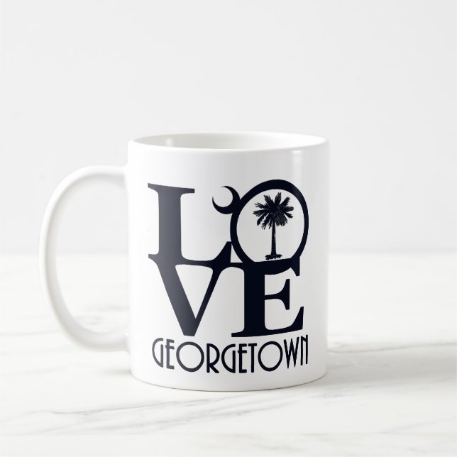 LOVE Georgetown SC 11oz Coffee Mug (Left)
