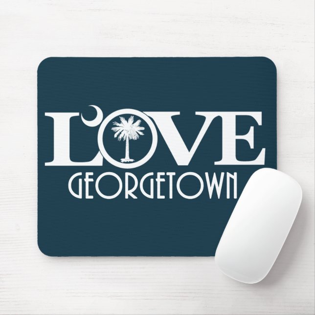 LOVE Georgetown South Carolina Mouse Pad (With Mouse)