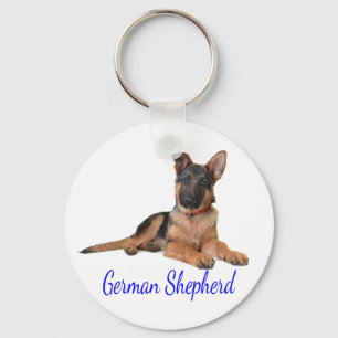 Love German Shepherd Puppy Dog Keychain