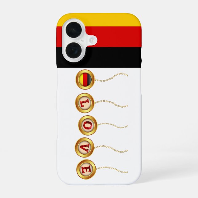 Love Germany Apple IPhone Case (Back)