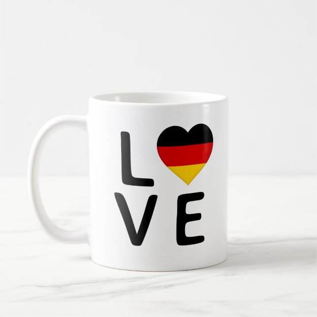 Love - Germany Flag Coffee Mug (Left)