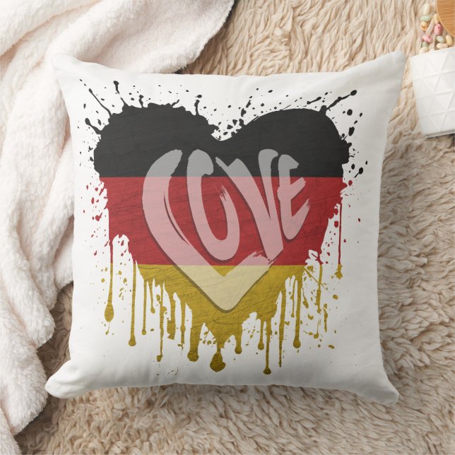 Love Germany Flag Cushion (Blanket)