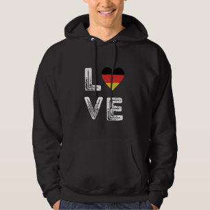 Love Germany Heart German Flag Roots Deutschland P Hoodie