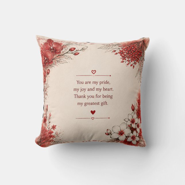 LOVE GIFT FOR DAUGHTER'S DAY  CUSHION (Front)