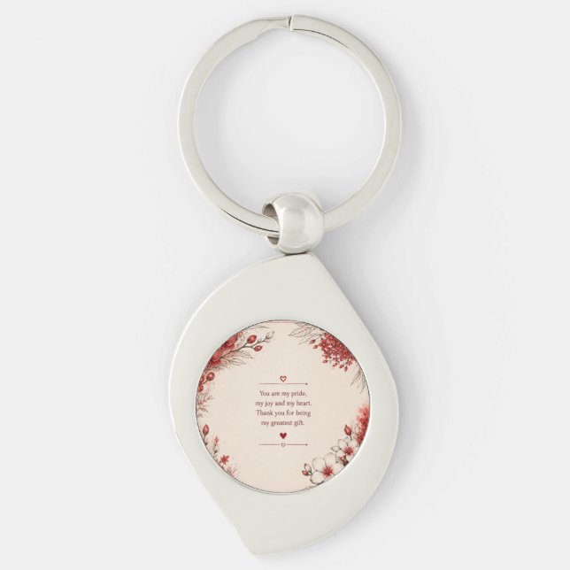 LOVE GIFT FOR DAUGHTER'S DAY  KEY RING (Front)