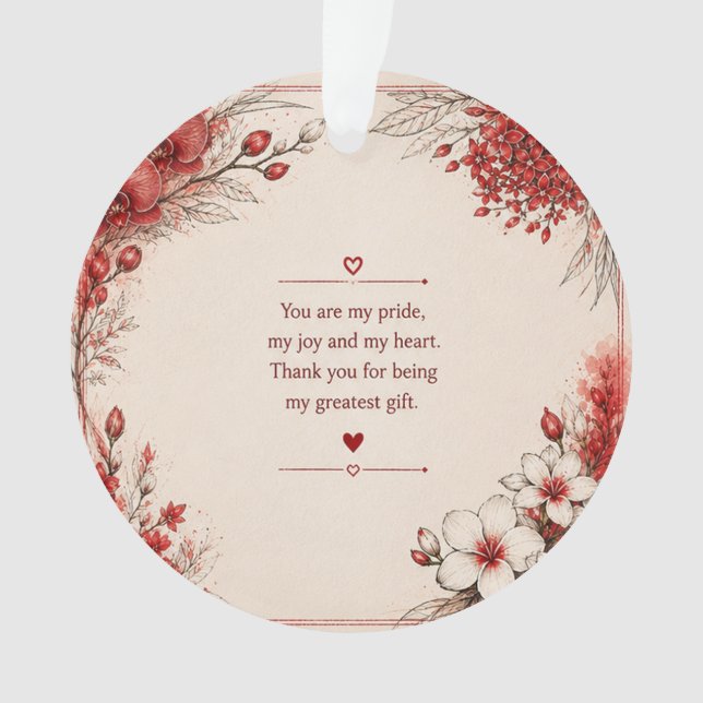LOVE GIFT FOR DAUGHTER'S DAY  ORNAMENT (Front)
