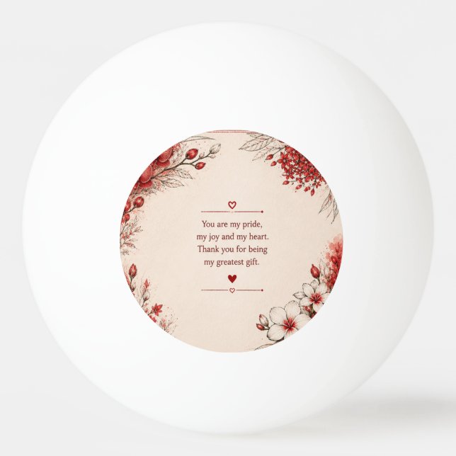 LOVE GIFT FOR DAUGHTER'S DAY  PING PONG BALL (Front)