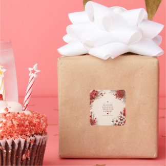 LOVE GIFT FOR DAUGHTER'S DAY SQUARE STICKER