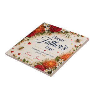 LOVE GIFT FOR FATHER'S DAY  CERAMIC TILE