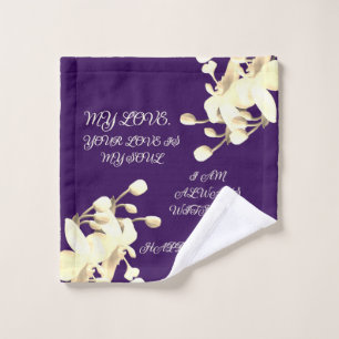 LOVE GIFT FOR MOM DAD DAUGHTER SISTER BOTHER SON WASH CLOTH