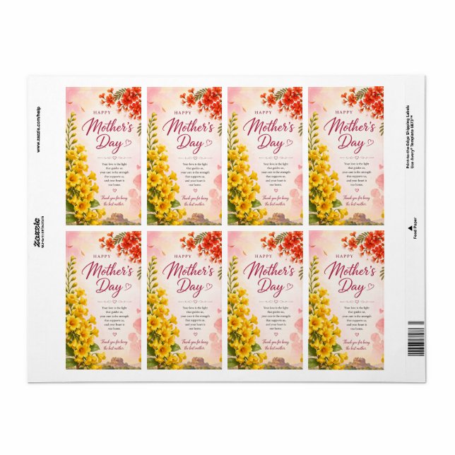 LOVE GIFT FOR MOTHER'S DAY  (Full Sheet)