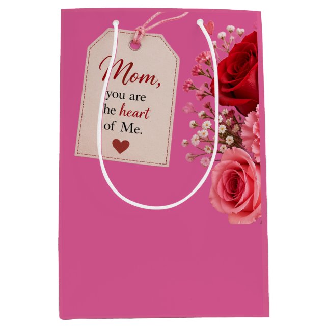 LOVE GIFT FOR MOTHER'S DAY  MEDIUM GIFT BAG (Front)