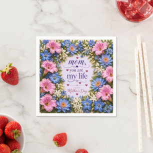 LOVE GIFT FOR MOTHER'S DAY NAPKIN