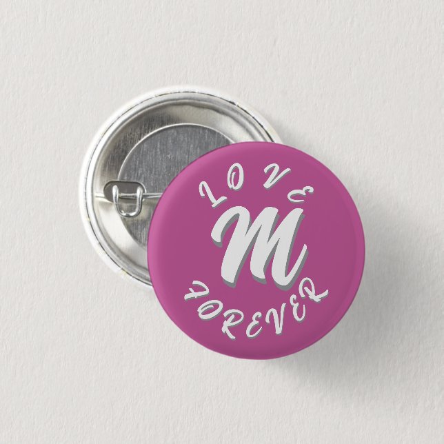 LOVE GIFT HUSBAND WIFE GIRLFRIEND BOYFRIEND FRIEND 3 CM ROUND BADGE (Front & Back)