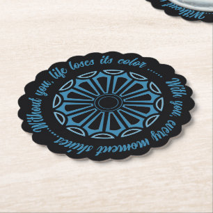 LOVE GIFT HUSBAND WIFE GIRLFRIEND BOYFRIEND FRIEND PAPER COASTER