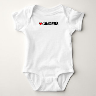 Love Gingers Sticker Baby Bodysuit
