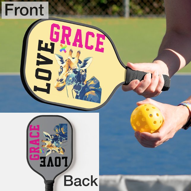 LOVE × GIRAFFE - Custom Pickleball Paddle (Creator Uploaded)