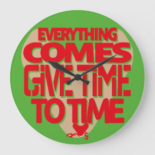 LOVE GIVE TIME TO TIME BY MASANSER LARGE CLOCK