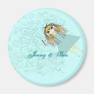 Love gives us a Fairy Tale Wedding Magnet