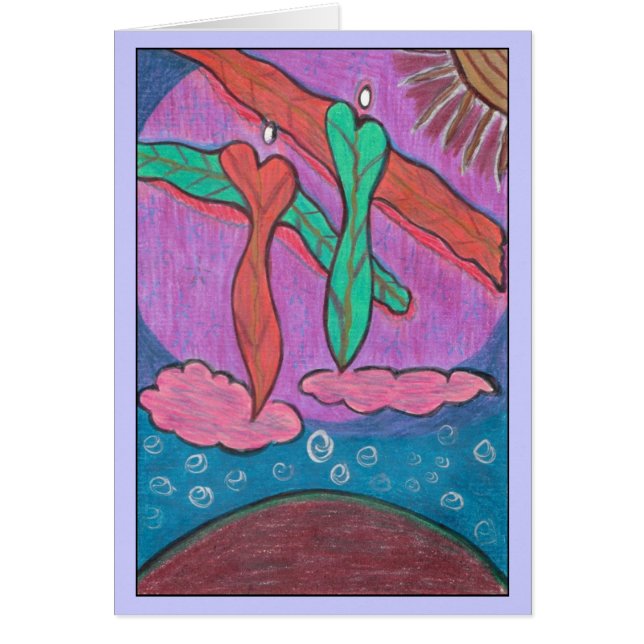 Love gives us flight. (Front)