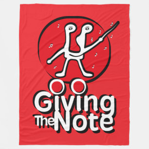 LOVE GIVING THE MUSICAL NOTE BY MASANSER FLEECE BLANKET