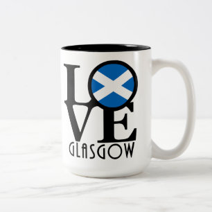 LOVE Glasgow 15oz Two-Tone Coffee Mug