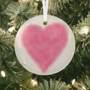 LOVE Glass Ornament