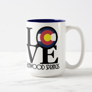LOVE Glenwood Springs 15oz Two-Tone Coffee Mug