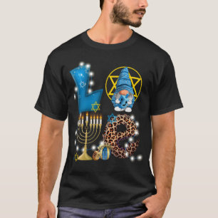 LOVE Gnome Hanukkah Decorations Chanukah T-Shirt