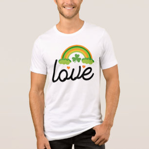 Love Gnome Patty's Day Shirt, St. Patricks Day Tri-Blend Shirt
