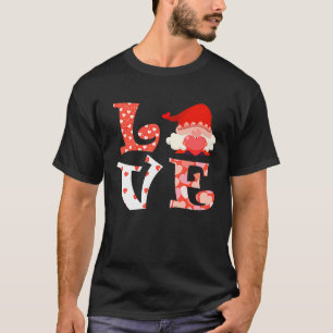 Love Gnome Valentine's Day Mother's Day Gnome 3 T-Shirt