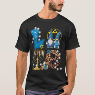 LOVE Gnomes Hanukkah Decorations Chanukah T-Shirt