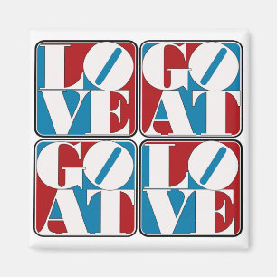 LOVE GOAT BLOCKS MAGNET