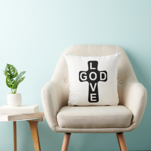 Love GOD  16x16 Cushion