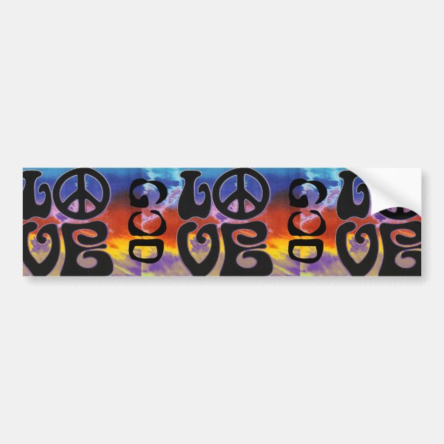 LOVE GOD BUMPER STICKER (Front)