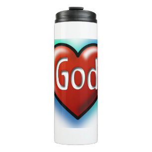 Love God Customise It add name or initials! Thermal Tumbler
