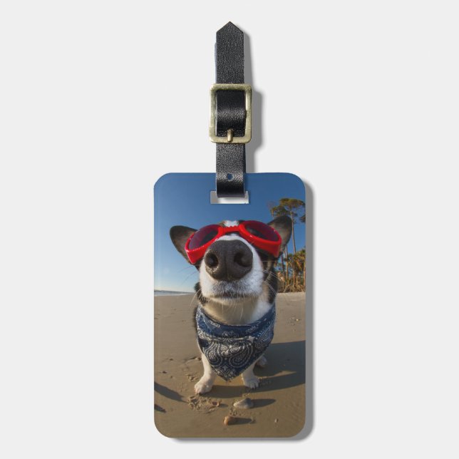 Love Goggles Luggage Tag (Front Vertical)