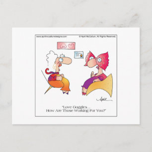 LOVE GOGGLES Postcard by April McCallum