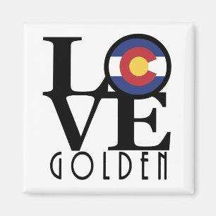 LOVE Golden Colorado Magnet
