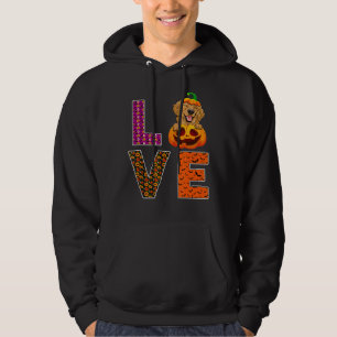 Love Golden Retriever Halloween Costume Hoodie