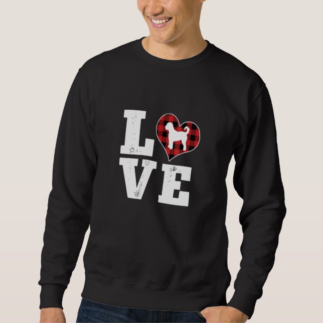 Love Goldendoodle Dog Lovers Gifts Doodle Dog Vale Sweatshirt (Front)