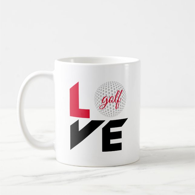Love golf coffee mug (Left)