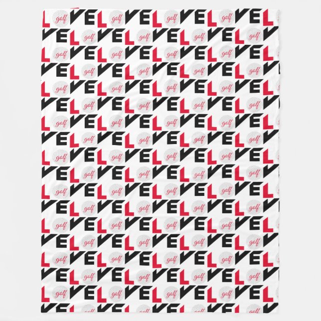 Love golf fleece blanket (Front)