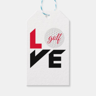 Love golf gift tags