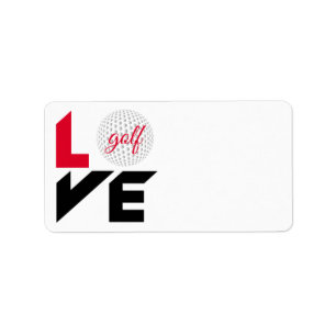 Love golf label