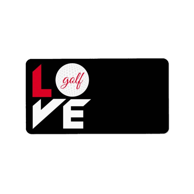 Love golf label (Front)