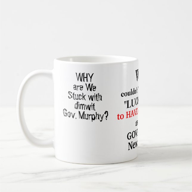 Love Gov. DeSantis Dimwit Gov. Murphy Coffee Mug (Left)