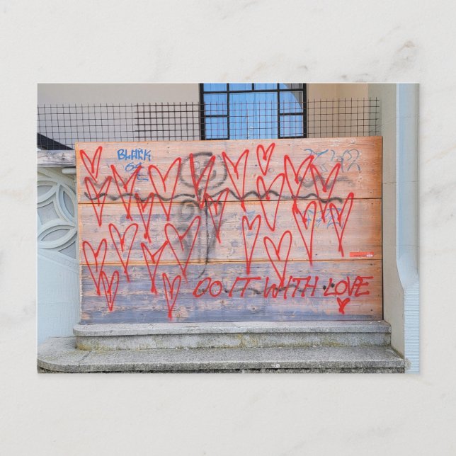 Love Graffiti Postcard (Front)
